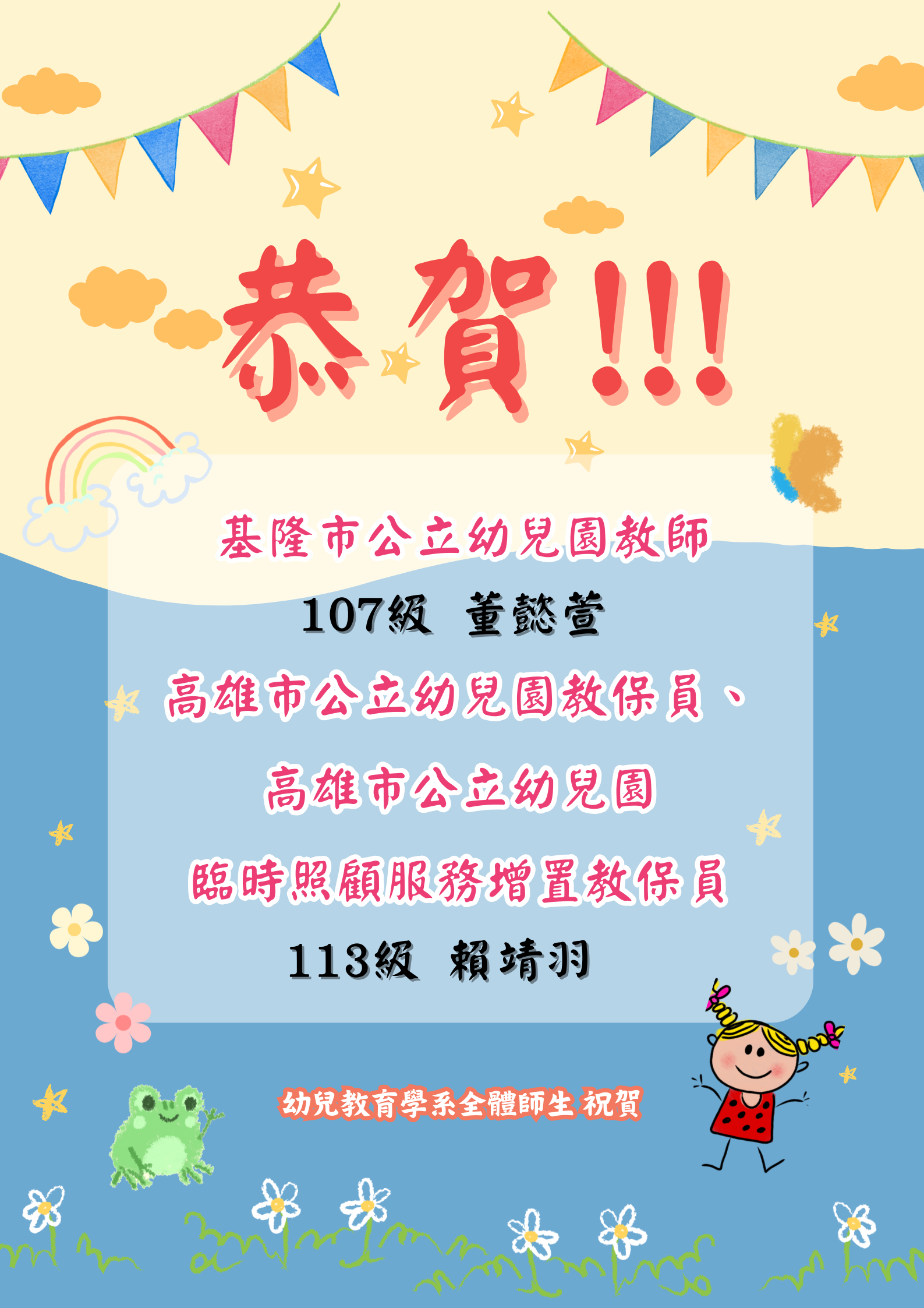 Link to 1140821基隆 高雄教保員榜單